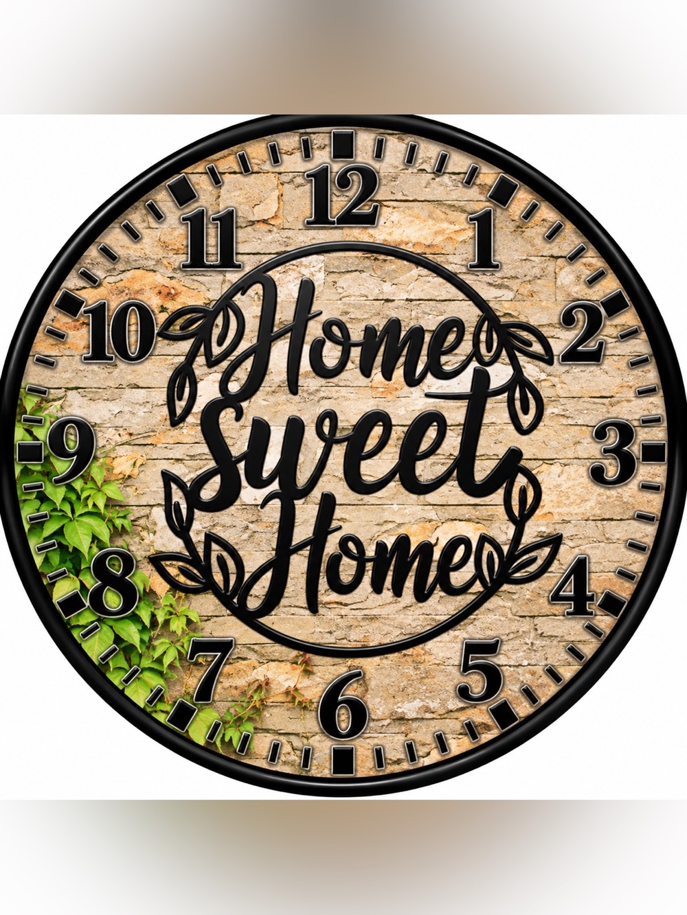 🔥BLOW OUT SALE🔥Home Sweet Home Decorative 9” Wall Clock - Black
